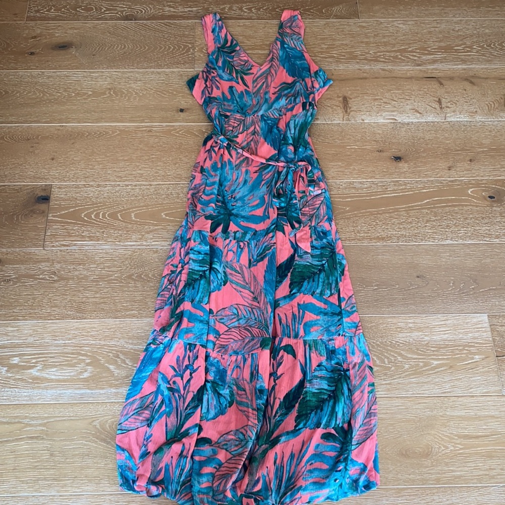 Nicole Miller New York Palm Leaf Maxi Dress $478